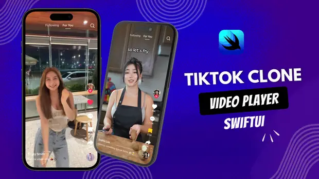 SwiftUI 开发仿抖音 Tiktok 视频源和自定义视频播放器示例